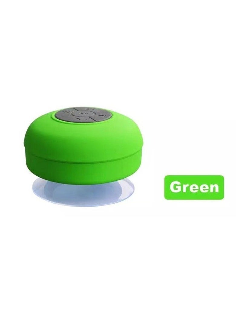 AROAQ Bluetooth Shower Speaker, Waterproof Wireless Stereo and DSP Technology Speaker with Suction Cup, Durable Handsfree Portable Mini Speakerphone for Showers, (Green) - Image 1