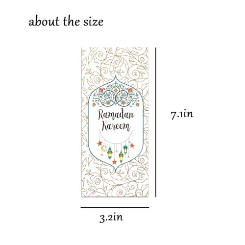SEBMNOO Ramadan Kareem Money Envelopes, Eid Mubarak Envelopes for Money, Ramadan Latern Envelope for Cash Gifts, Ramadans Lucky Currency Gift Envelopes for Women Men, Gift Card Eid Decor - Image 3