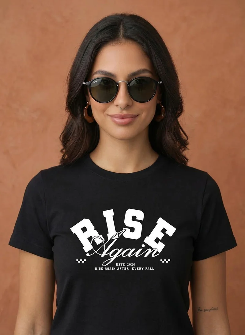 نوبيرو Nobero Women Graphic Printed T-shirt