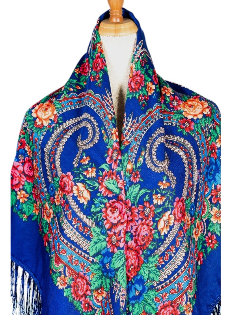 دىدانيالا شال قطن بشرّابات نسائي من إلفيرا - طراز شرق أوروبي - Image 3