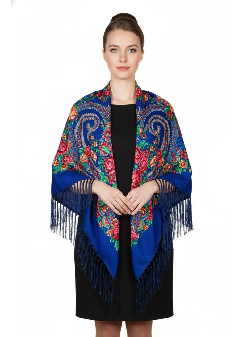 D'Daniela Elvira Women's Eastern European Cotton Tassel Shawl