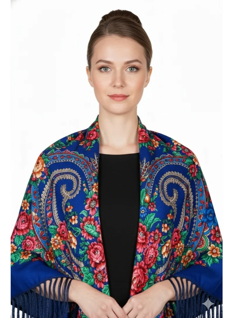 D'Daniela Elvira Women's Eastern European Cotton Tassel Shawl