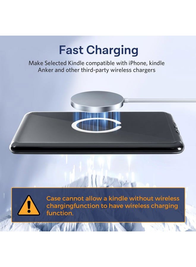 CoBak Magnetic Clear Case for 7" Kindle Paperwhite 12th Gen 2024 and Kindle Colorsoft - Compatible with iPhone MagSafe, for PopSockets Grips, for Belkin/Anker Wireless Charging Pads and Magnetic Stand - Image 3