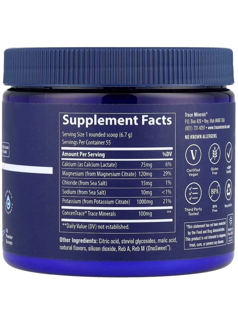 Trace Minerals Research Trace Keto Electrolyte Powder Sugar Free Lemon Lime 13 Oz 369 G  - Image 2