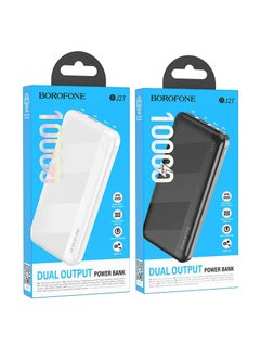 BOROFONE BJ27 Pindar, power bank 10000mAh, USB-C + Micro-USB input, dual USB 5V / 2.1A output, LED indicator.