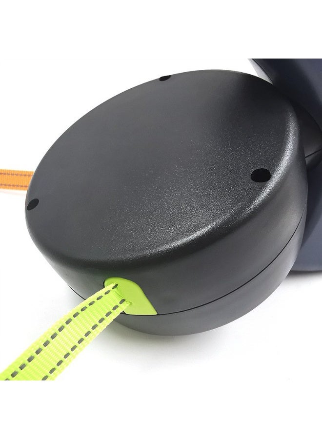 طوق قابل للسحب مزدوج للكلاب الصغيرة - حزام مشي الكلب للجري والتنزه والتدريب مع ميزة الدوران 360 بدون تشابك، طوق مزدوج للكلاب مع شريط نايلون عاكس لفصيلة بولوميران وتيدي - Image 4