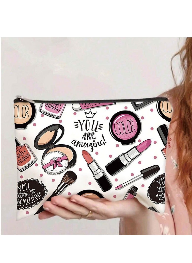 Nurse Makeup Bag - Nurse Gifts, Nurse Zipper Bag Cosmetic Bag, Nursing Bags for Nurses, Nurse Accessories for Work, Nurse Gifts Bulk, Nurse Graduation Gift, Funny Appreciation Gift - Image 1