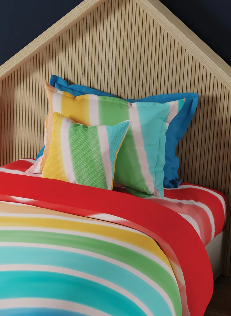 UNITED COLORS OF BENETTON United Colors of Benetton Kids 210 TC Bedsheet with 1 Pillow cover Rainbow