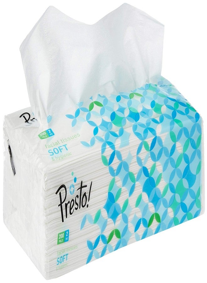 Presto! Amazon Brand - Presto! 2 Ply Facial Tissue Soft Poly Pack - 200 Pulls (Pack of 3 & Amazon Brand - Presto! 3 Ply Toilet Paper/Tissue Roll - 12 Rolls (300 Sheets Per Roll Combo - Image 3