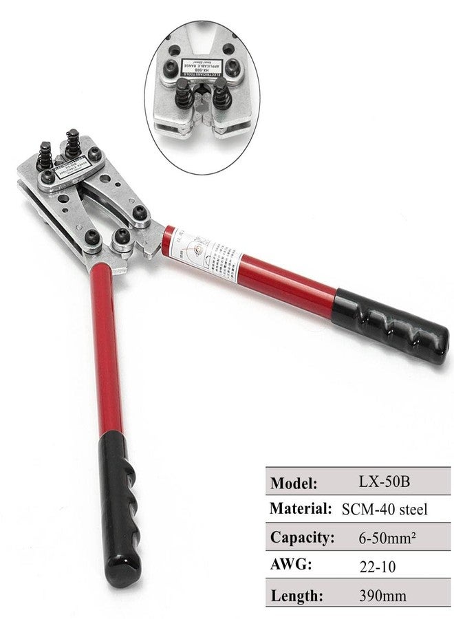 NIKTION 50B Mechanic Rotating Dies Crimping Hand Tool (6 to 50 Sq Mm) Wire Terminal Crimper/Cable Lug Crimping Plier - Image 4