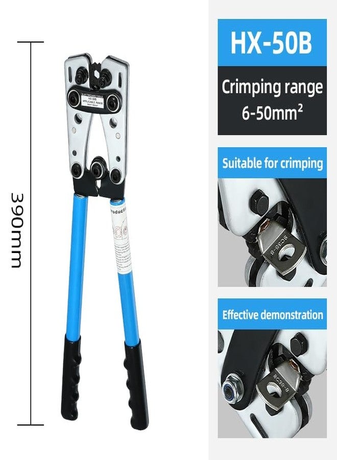 NIKTION 50B Mechanic Rotating Dies Crimping Hand Tool (6 to 50 Sq Mm) Wire Terminal Crimper/Cable Lug Crimping Plier - Image 2