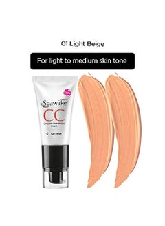 Spawake Cc Cream 01 Light Beige With Spf 32/Pa++ All Skin Types  - Image 4
