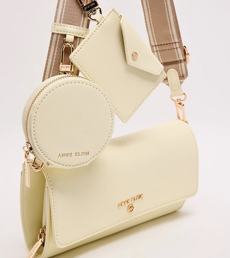 Anne Klein  Anne Klein Textured Flap Crossbody Bag for Women | Best Price UAE
