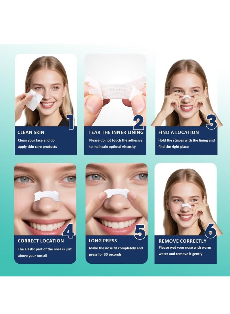 شرائط أنف شفافة فائقة القوة من بريذ رايت - ٤٤ شريطًا | خالية من الأدوية، لاصقة قوية، لمسة نهائية شفافة غير ظاهرة - Image 4