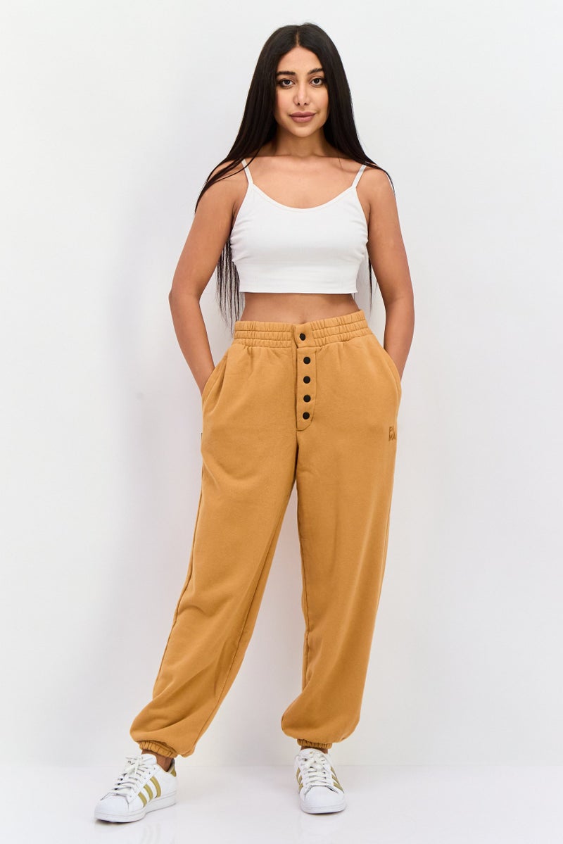 PUMA Women Relaxed Fit Outdoor Sweatpants, Brown  - Image 3