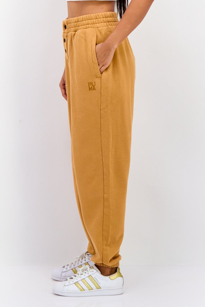 PUMA سروال رياضي خارجي مريح للنساء، بني - Image 4