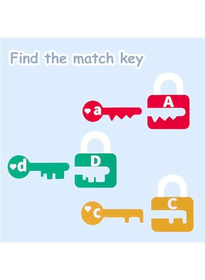Montessori Preschool Educational Toy for Toddlers Kids Age 3 4 5 - Counting Matching Lock Key Letters Learning Activities - Image 3