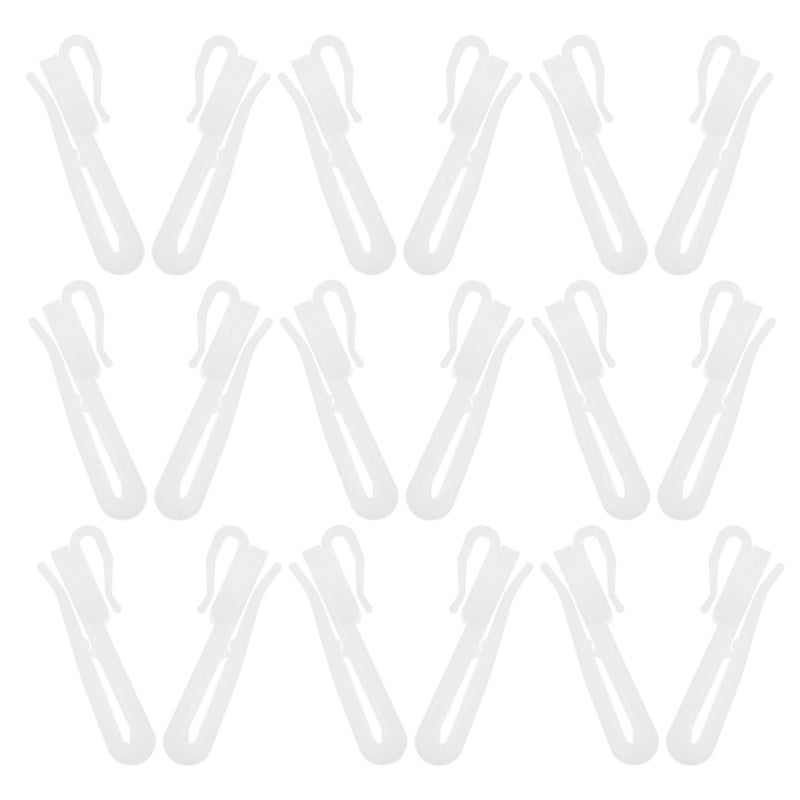 80 Pcs 7cm Adjustable Plastic Curtain Hooks Universal for Drapery and Shower Curtains - Image 2