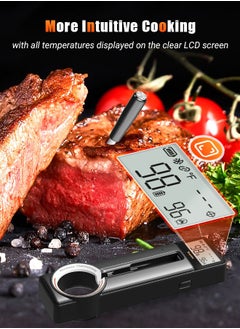 INKBIRD Bluetooth 5.4 Meat Thermometer, 5MM Ultra Thin Probe, HD LCD Display, Multiple Temperature Alarms, 60 Min Offline Data Storage, Ideal for Cooking, Grilling, Roasting, Smoking  - Image 5