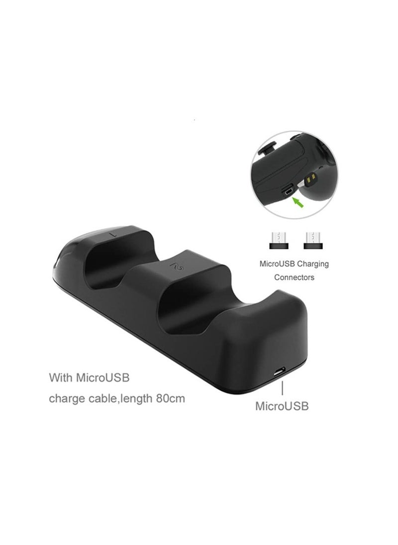 Wireless Handle Dual Charge Base Handle Charger compatible with PS4 PS4/SLIM/PRO Handle (TP4-1877)
