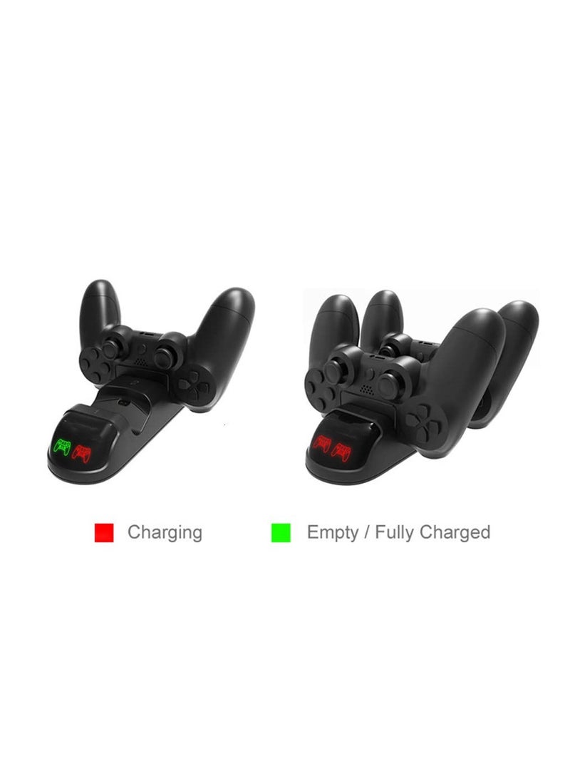 Wireless Handle Dual Charge Base Handle Charger compatible with PS4 PS4/SLIM/PRO Handle (TP4-1877)