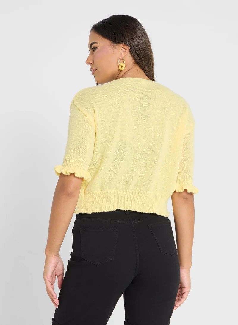 جينجر توب محبوك بربطة