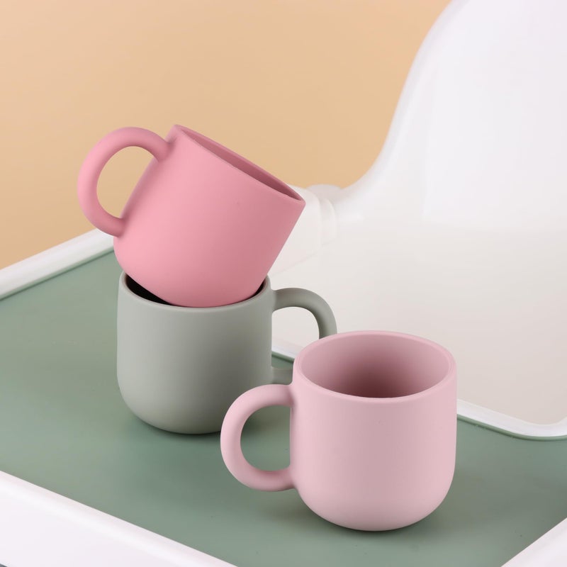 Mintlyfe Pack of 2 Silicone Drinking Mug Cup for Toddler Kids and Children (Color 3) - Image 2