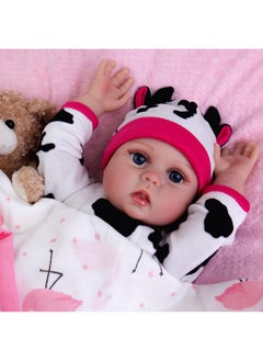 Aori Lifelike Reborn Baby Doll18 Inch Full Body Soft Vinyl Real Life Baby Girlposeable Anatomically Correct Realistic Toddler Dolls With Feeding Kit Gift For Kids Age 3+  - Image 3