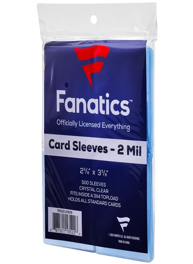 Fanatics Collectibles Penny Sleeves, 500 Count - Standard 2.5" x 3.5" Soft Card Sleeves for Trading Card Protection - Image 1