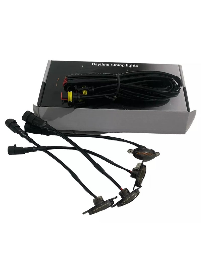 مصابيح التشغيل النهارية - مصابيح قيادة LED عالية الوضوح للسلامة ومقاومة للماء وكفاءة في استخدام الطاقة وسهلة التركيب ومناسبة للسيارات والشاحنات والدراجات النارية - Image 3