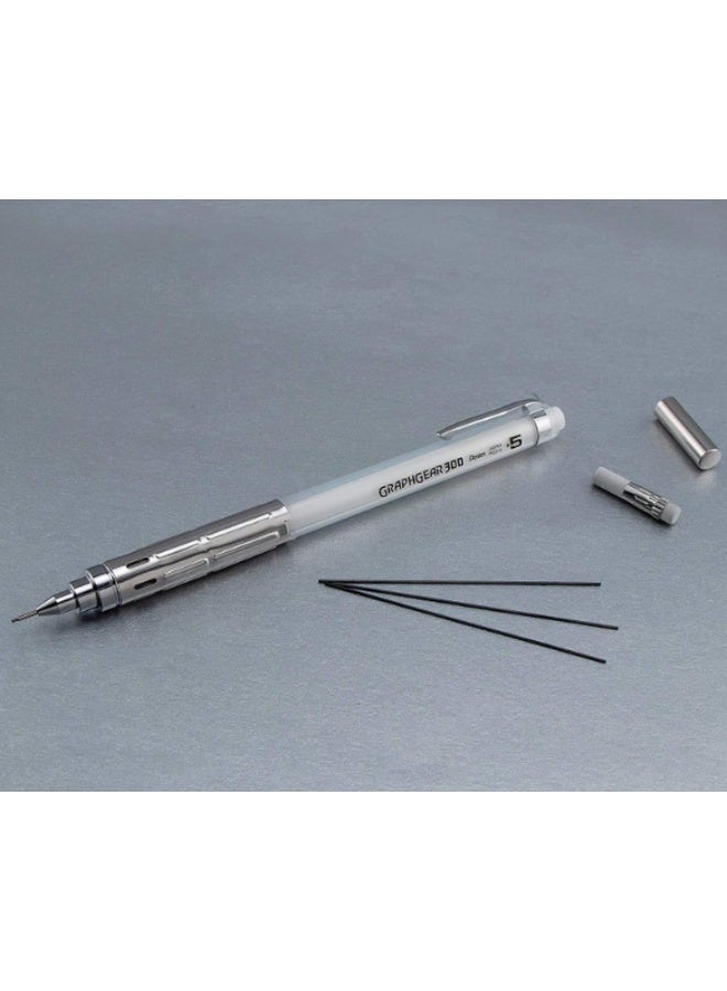 بنتل قلم رصاص ميكانيكي من بنتل جراف 0.5 مم - أبيض - Image 2