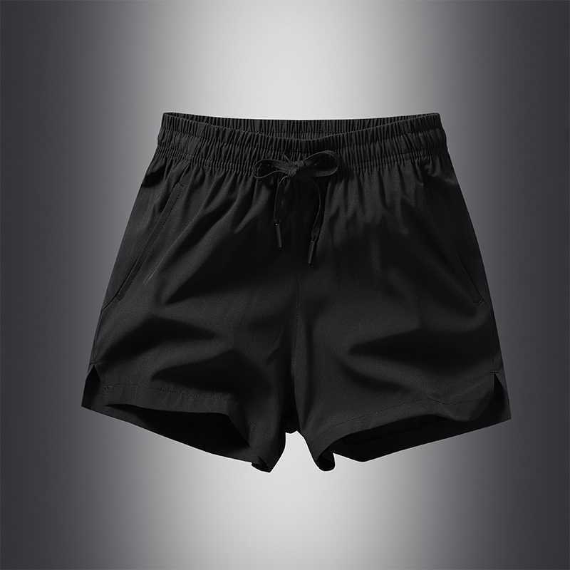 2023 New Men'S Casual Shorts Breathable Elastic Loose Straight Shorts Men'S Ice Silk Casual Pants Beach Pants For Men - Image 3