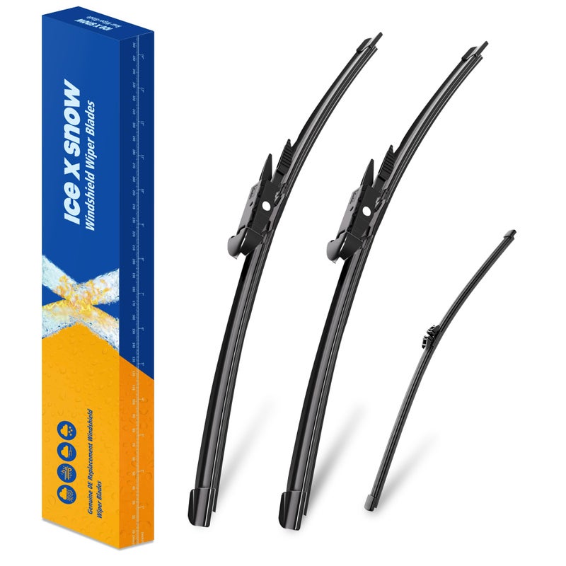 3 Wiper 262211 Windshield Wiper Blades Replacement for Ford Explorer 2023 2022 2021 20202011 Automative Windshield Wiper Blades 2622 Front Wiper with 11 Rear Wiper Blade SetPinch Tab