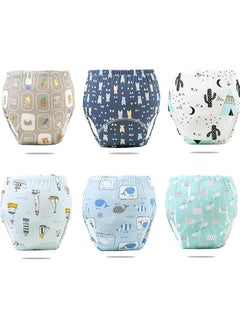HOOKOR 6 Pack Potty Training Pants for Boys Girls, Learning Designs Training Underwear Pants for 0-3 Years Boys Girls,Absorbent Toddler Potty Training Underwear  - Image 1
