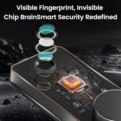 biquole Keyless Entry Door Lock, Biquole Smart Lock with App Control, Fingerprint Door Lock, Electronic Keypad Deadbolt, Auto & One Touch Lock | Digital Smart Door Locks | Easy Installation | IP54 Waterproof - Image 5
