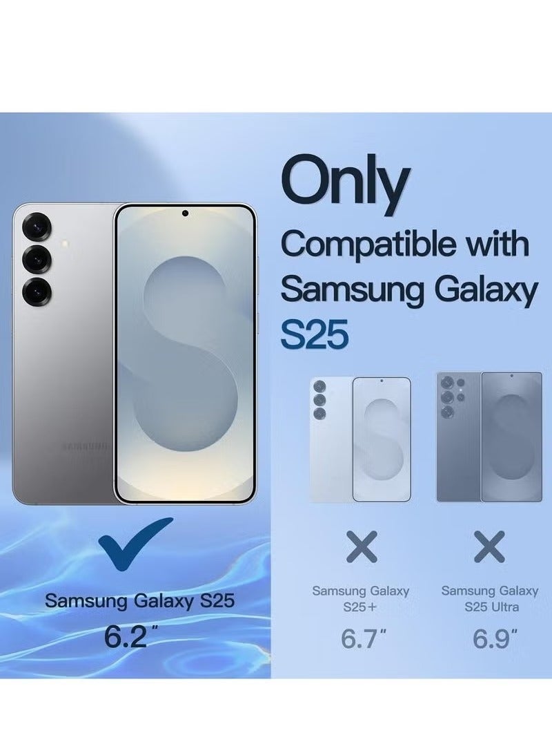 MUNTAQI Samsung Galaxy S25 5G Clear Case with Shockproof Bumper, Non-Yellowing Transparent Back, Slim Scratch-Resistant Design, and Durable Protective Cover for 6.2-Inch Phone - Image 2