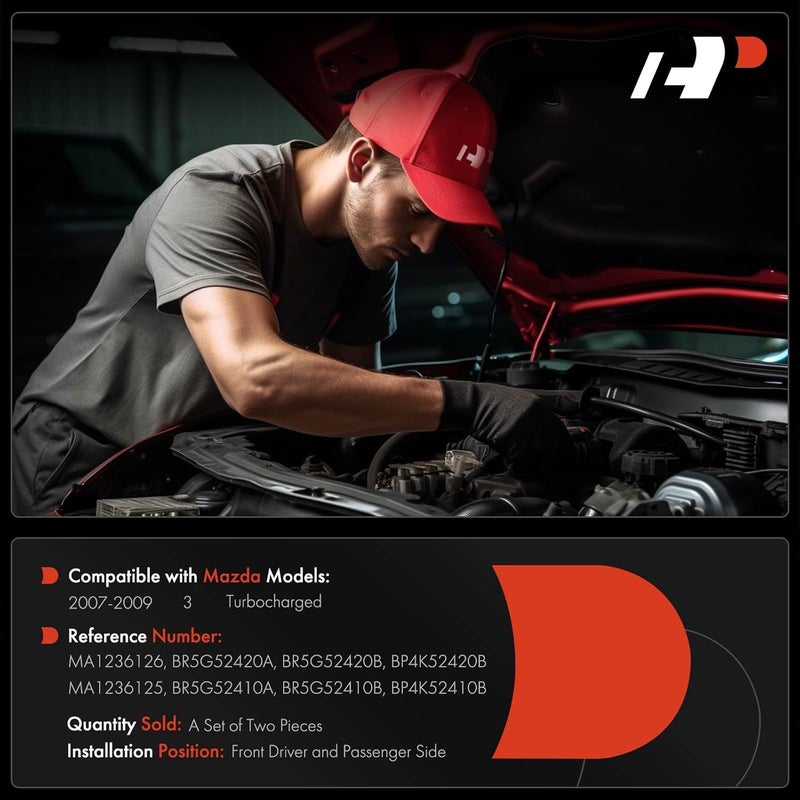 Hood Hinges for Mazda 3 (2007-2009) - Image 2