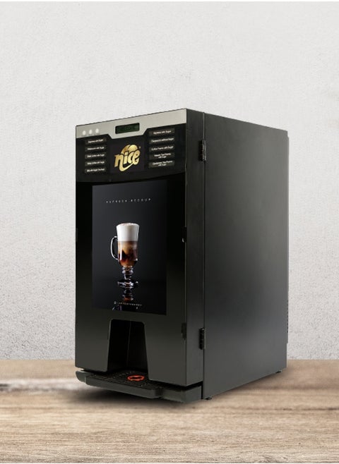 Nice Minifresh Glass Door- 10 Option, Fully Automatic Tea & Coffee Vending Machine- Unique Heater for Hotter, Faster and Better Taste- Coffee Machine Suitable for Large Offices and HORECA Segment