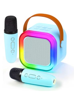 SUPREMIUM Karaoke Machine for Kids & Adults, Mini Portable Karaoke with 2 Wireless Microphones, Bluetooth Speaker, Voice Changer & LED Lights, Fun Singing Toy & Gift for Girls & Boys, 3-12 Years  - Image 1