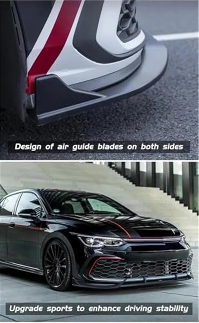 DEMULAX Front Lip Bumper Spoiler for VW Golf 8 - Image 4