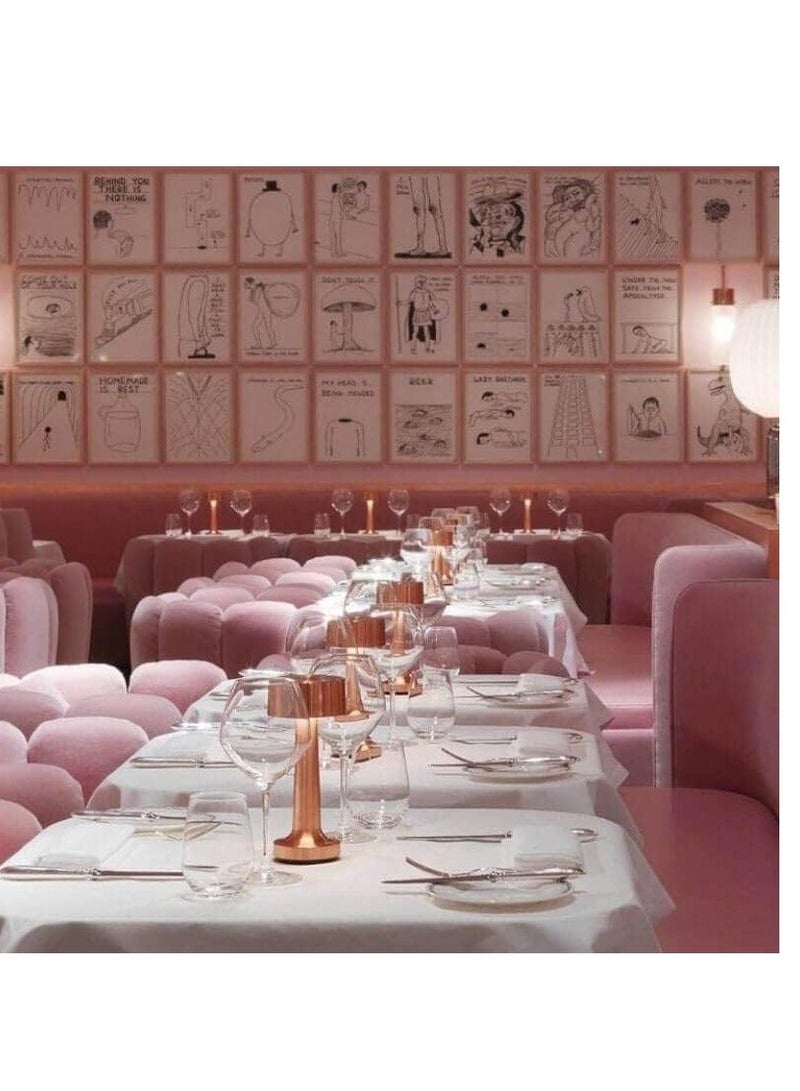 Raxoom Table Lamp,Modern Rechargeable Cordless Touch Sensor LED Desk lamp 3 Ways Dimming,with USB Cord for Bar Restaurant Bedroom Bedside Nightstand Lighting (SILVER) - Image 4