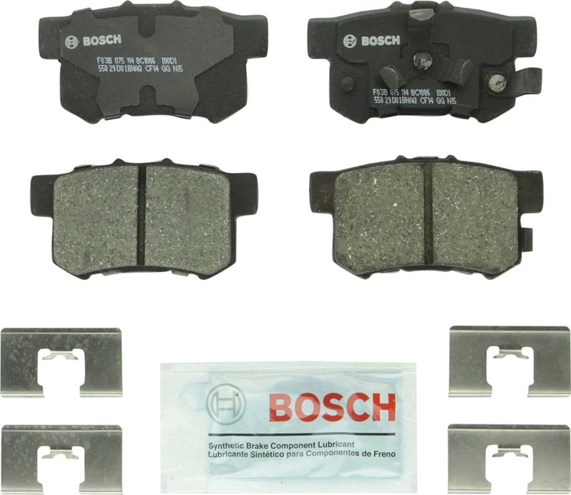 BOSCH BC1086 QuietCast Premium Ceramic Disc Brake Pad Set Compatible with Select Acura RDX Honda Accord Crosstour Crosstour CRV REAR