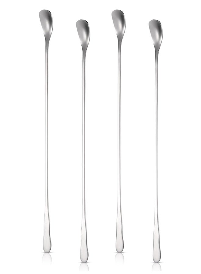 4PCS 7.8Inch Stainless Steel Long Handle Coffee Spoons - Image 1