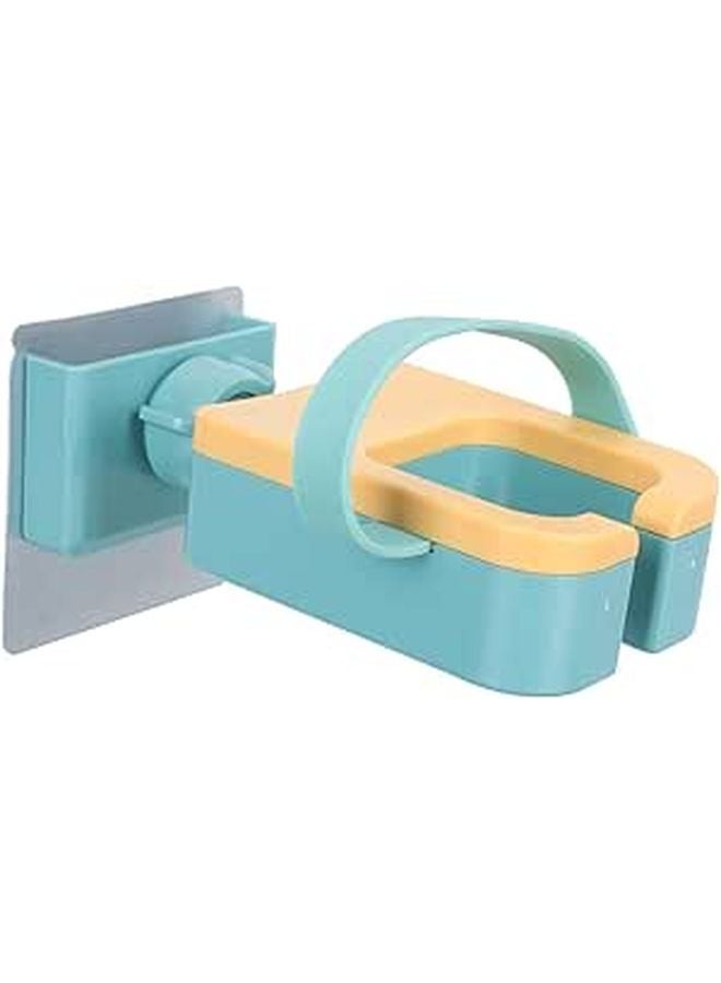 Rotating Hair Dryer Holder No Drill Wall Mount Space Saving Bathroom Storage Rack - Image 1