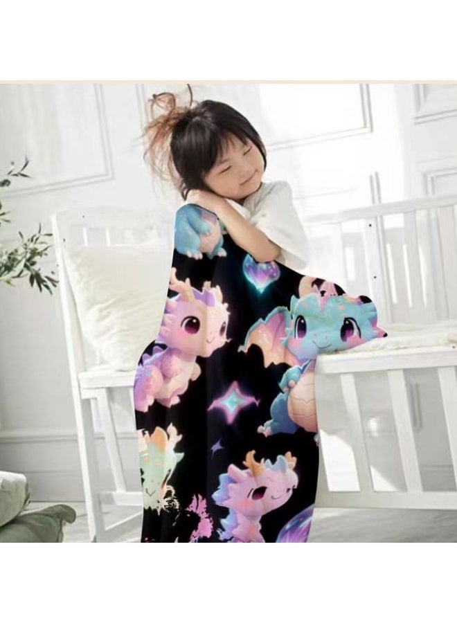 عام بطانية رقيقة من الفانيلا الكرتونية للأطفال والرضع (دافئة ومريحة، ومناسبة للنوم والألعاب) 70 سم * 100 سم - Image 2