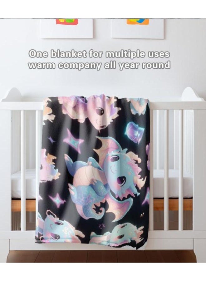 عام بطانية رقيقة من الفانيلا الكرتونية للأطفال والرضع (دافئة ومريحة، ومناسبة للنوم والألعاب) 70 سم * 100 سم - Image 5