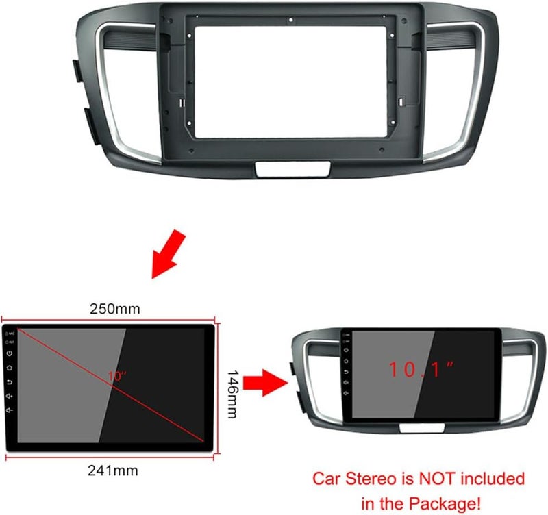 Bestycar 9'' Car Radio Stereo Dash Install Kit Fascia Panel Trim for Honda Accord 9TH 2014-2017 - Image 3