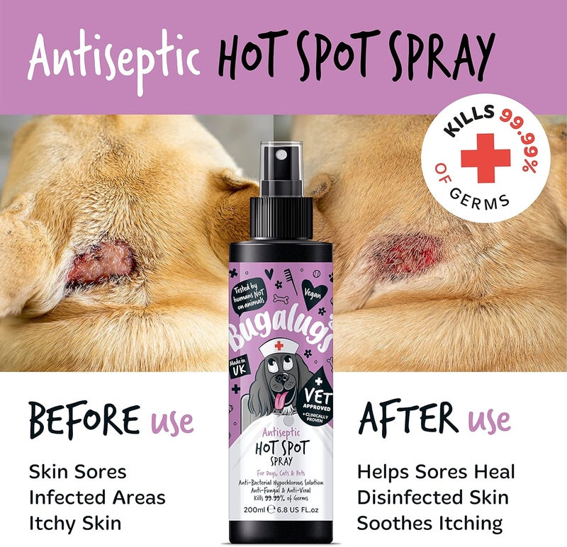 Bugalugs Antiseptic Hot Spot Spray For Pets - 200ML - Image 5