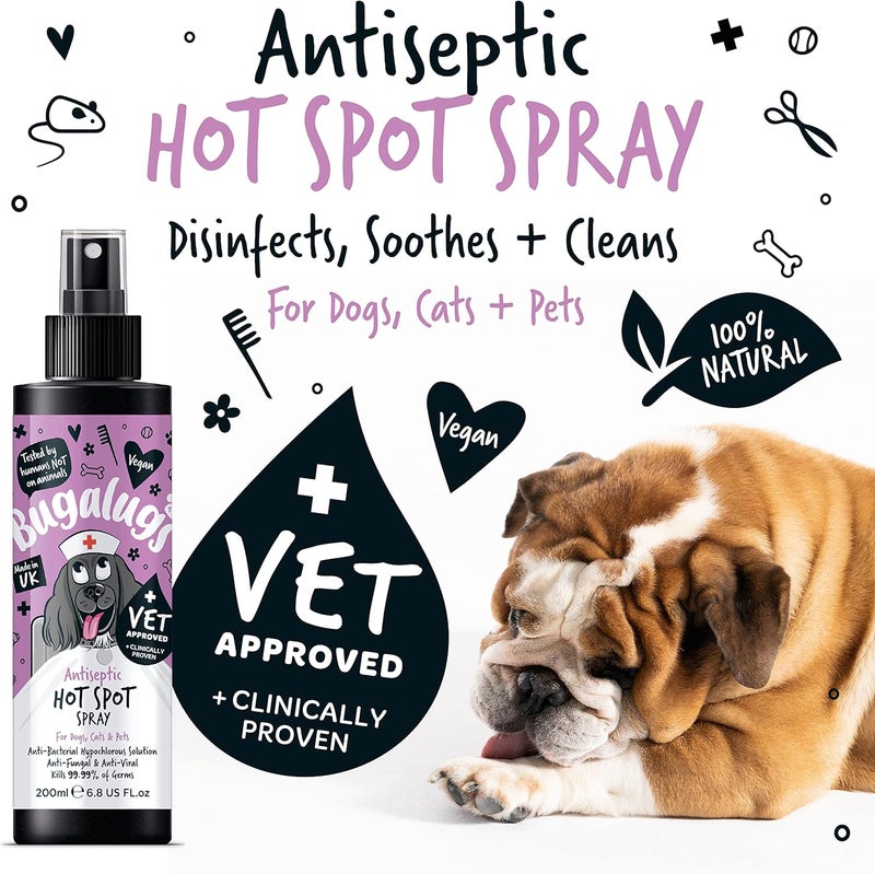 Bugalugs Antiseptic Hot Spot Spray For Pets - 200ML - Image 2