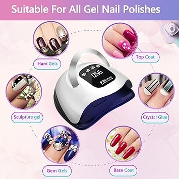 Beenle UV LED Nail Lamp 320W Fast Nail Dryer Nail Curing Light with 72 Led Beads LCD Touch Screen 4 Timer Setting Auto Sensor High Temperature Protection - Image 3